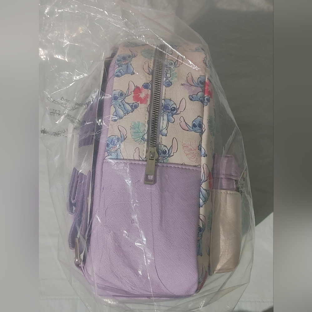 Disney Lilo & Stitch Tropical Lavender Mini Backpack - Picture 4 of 7